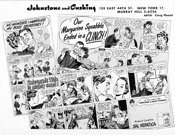 More Flessel art from a Johnstone and Cushing brochure