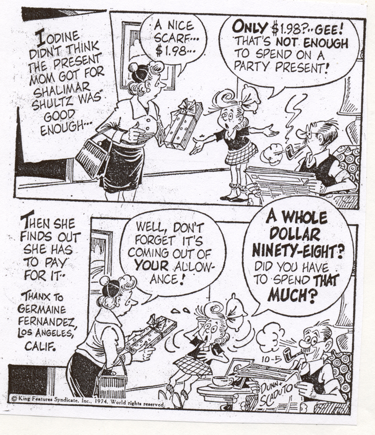 A strip featuring Little Iodine