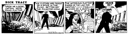 The death of Dick Tracy’s archenemy Flattop