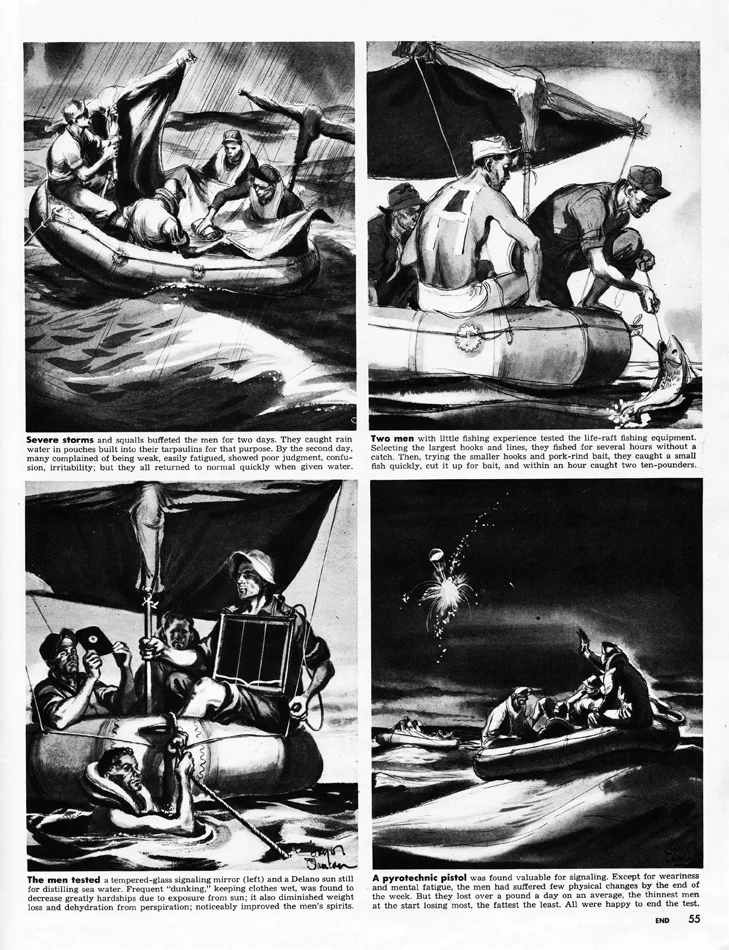 A powerful and moody ink and ink wash illustration from Look magazine (click to enlarge).
