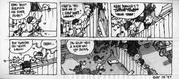 Rough for the Oct. 12, 1997, Sunday page.