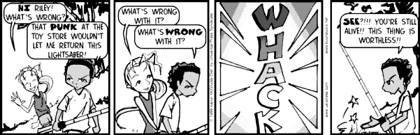 From The Boondocks' high-profile lightsaber sequence (click to enlarge).