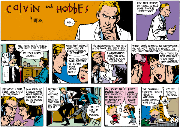 A Calvin and Hobbes Sunday (click to enlarge)