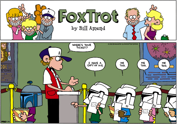 Bill Amend's FoxTrot (click to enlarge)