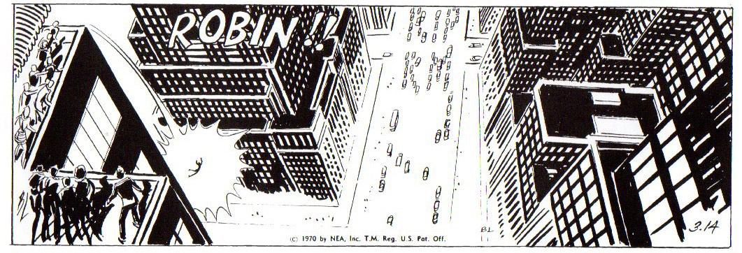 March 11, 1970 (with “RIP RM”spelled out in the traffic and Robin’s name called out)