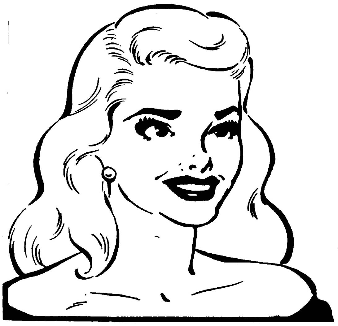 Capp’s rendition of Kitty Pankey, whom he deemed to have the “Sweetest Face in the World.”