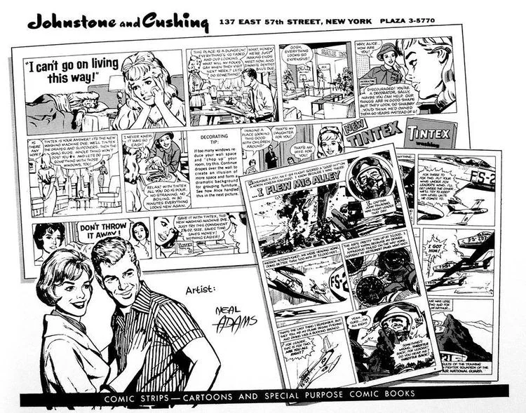 A promotional flyer featuring Neal Adams