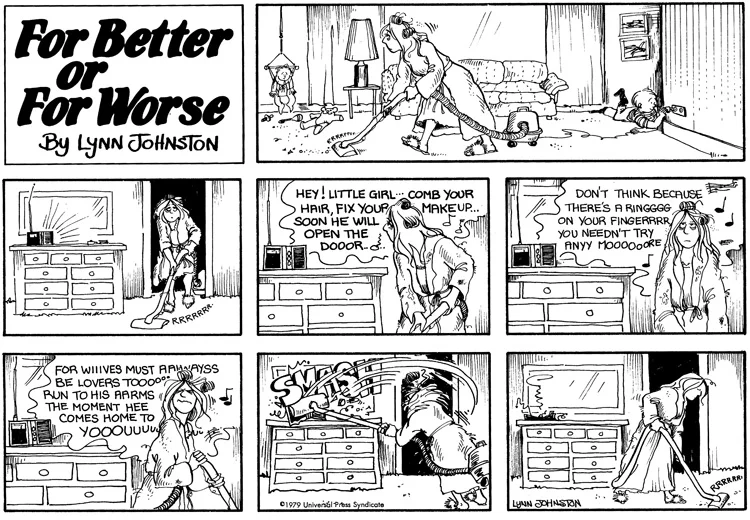 The debut of For Better or for Worse , from September 9, 1979.