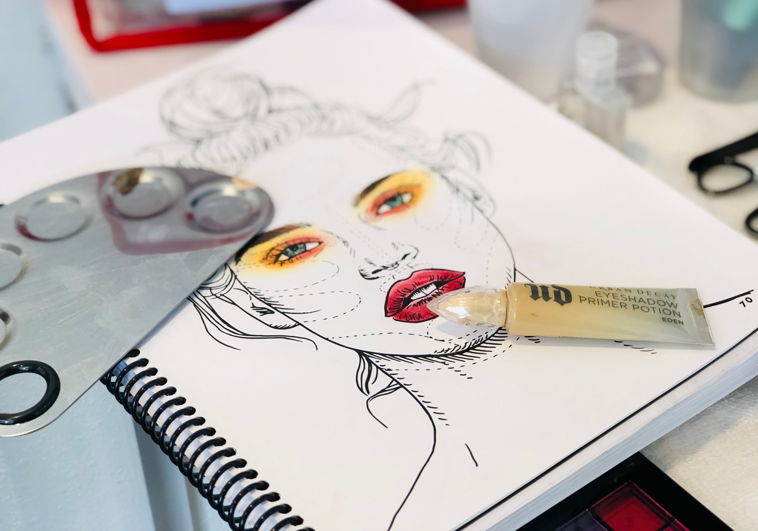Southwest Institute of Makeup Artistry - Face Chart - by student: Amorena Trujillo