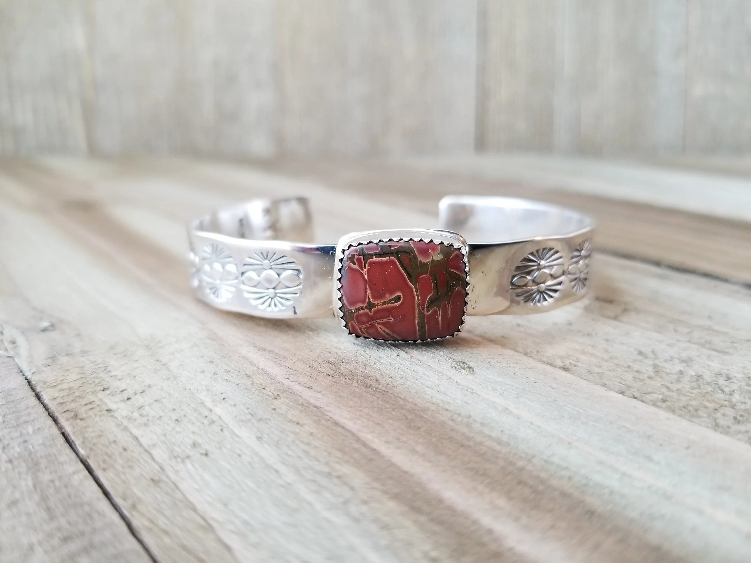 Red Jasper & Sterling Silver