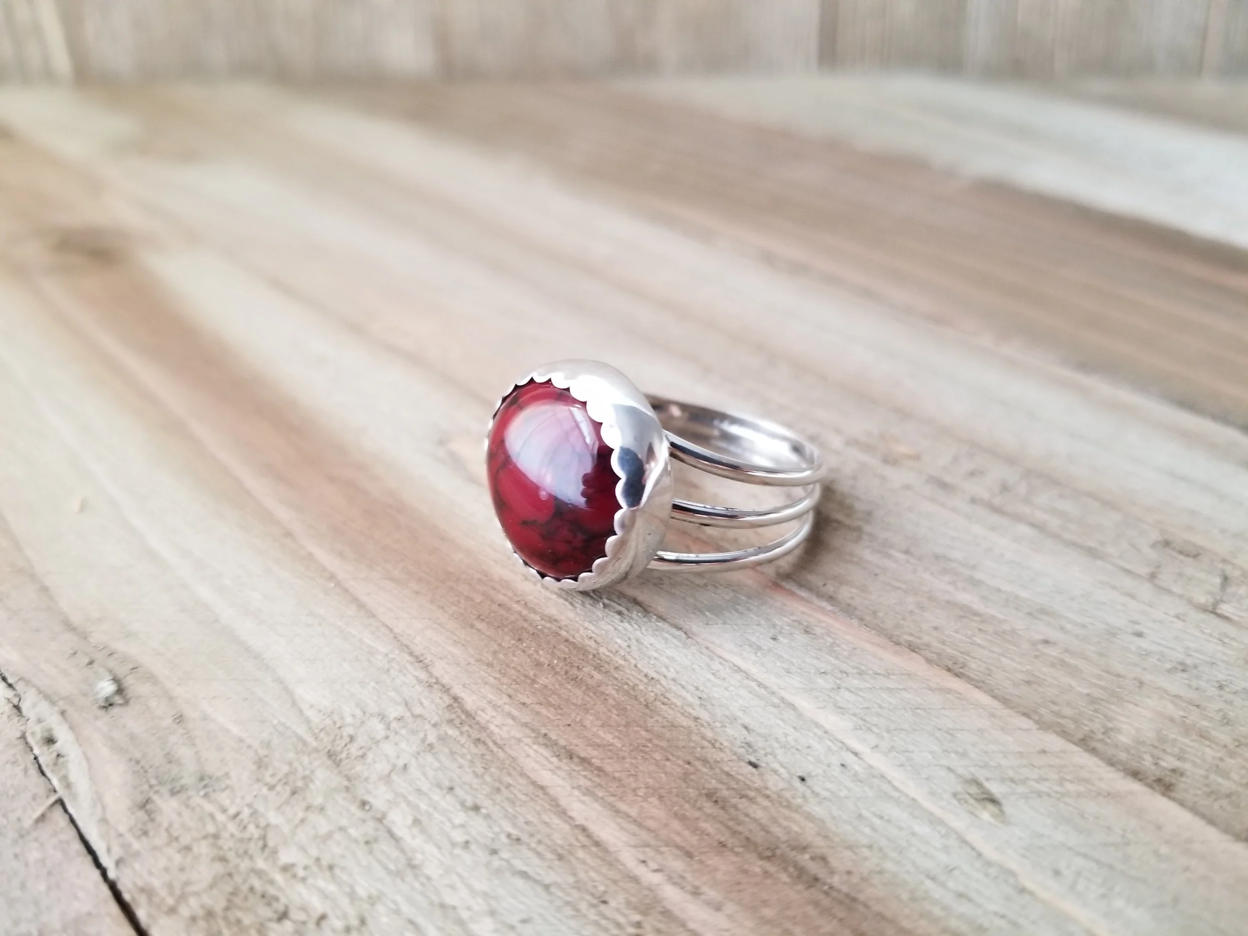 Red Jasper & Sterling Silver