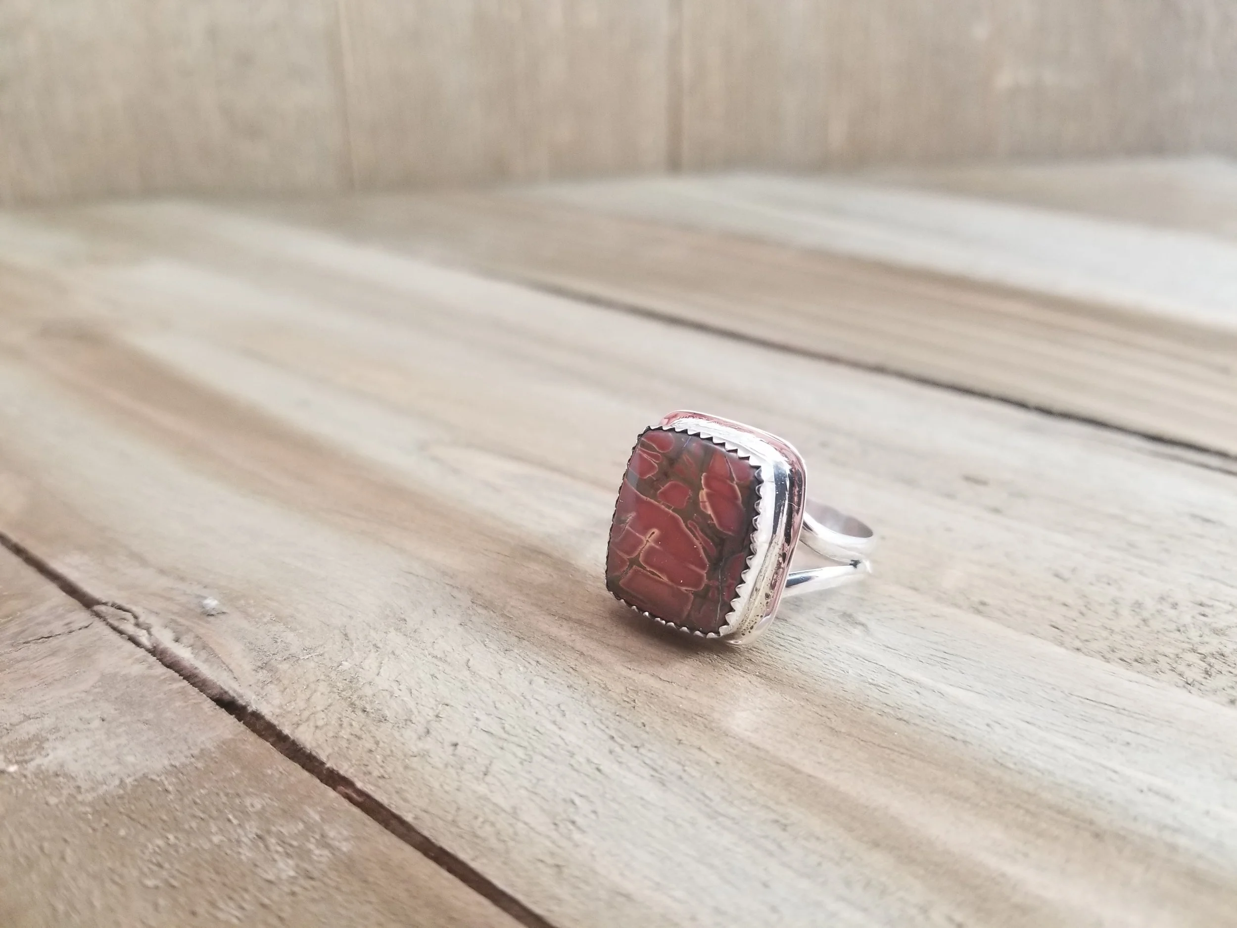 Red Jasper & Sterling Silver