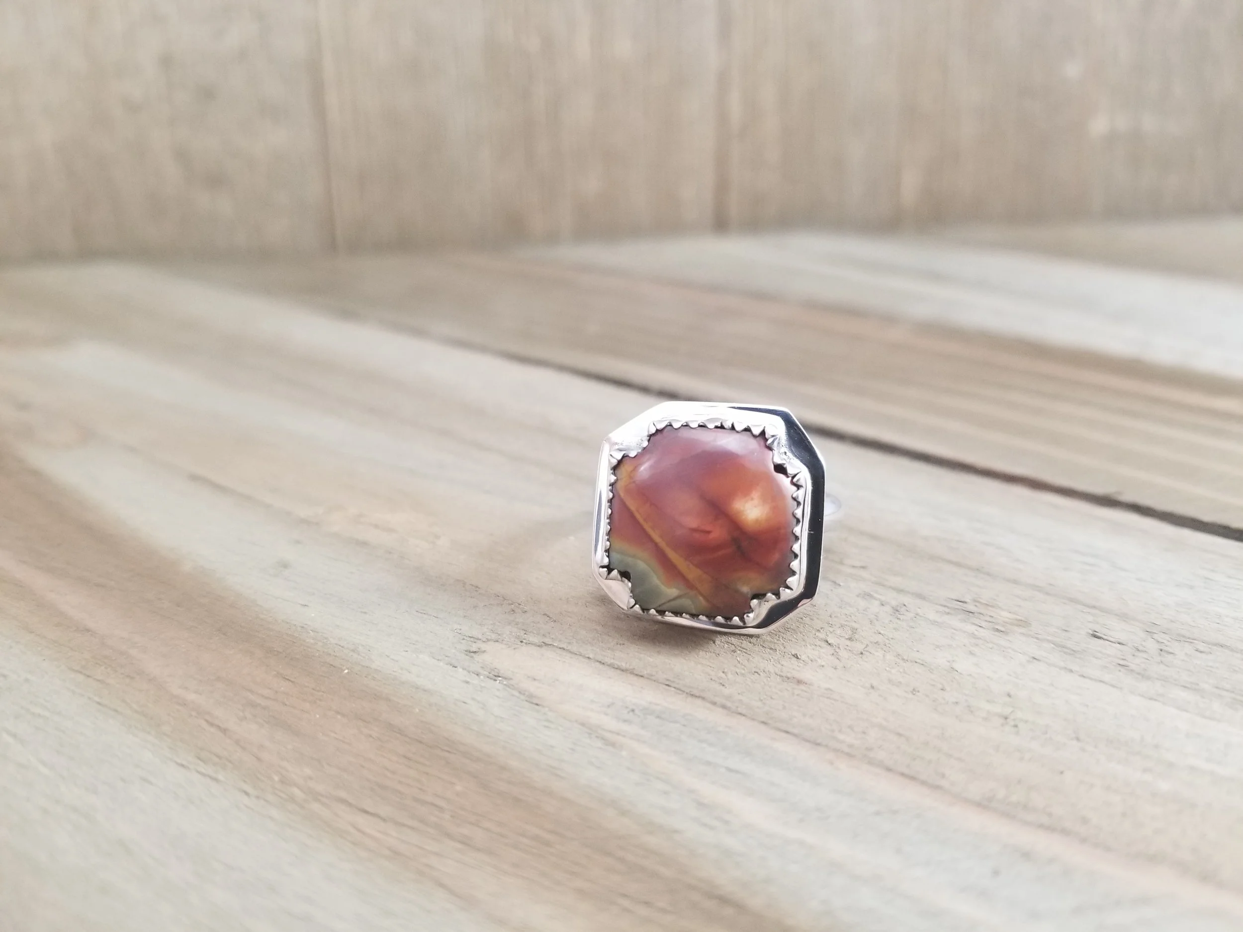 Red Jasper & Sterling Silver