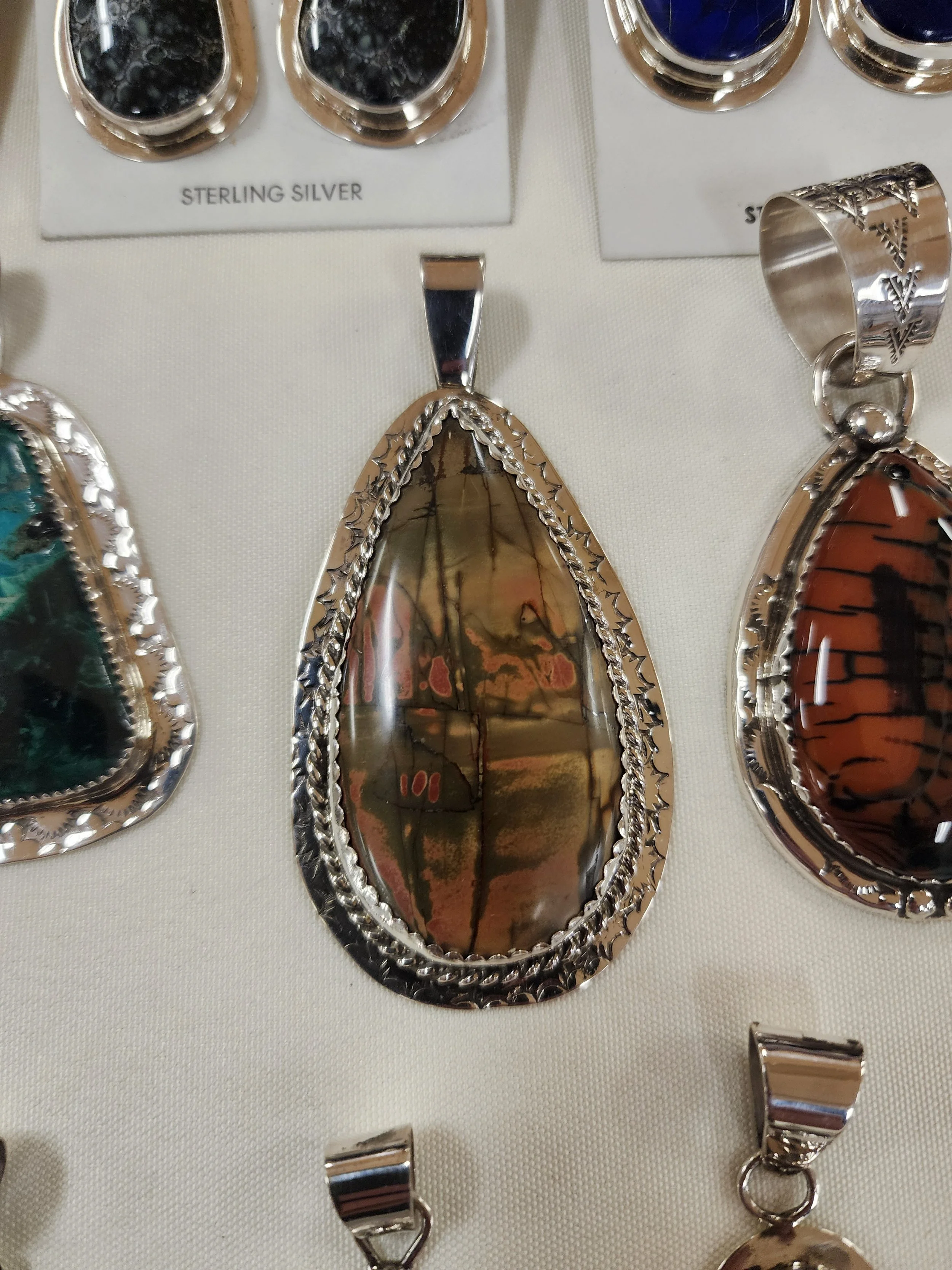 Jasper Sterling Silver Pendent