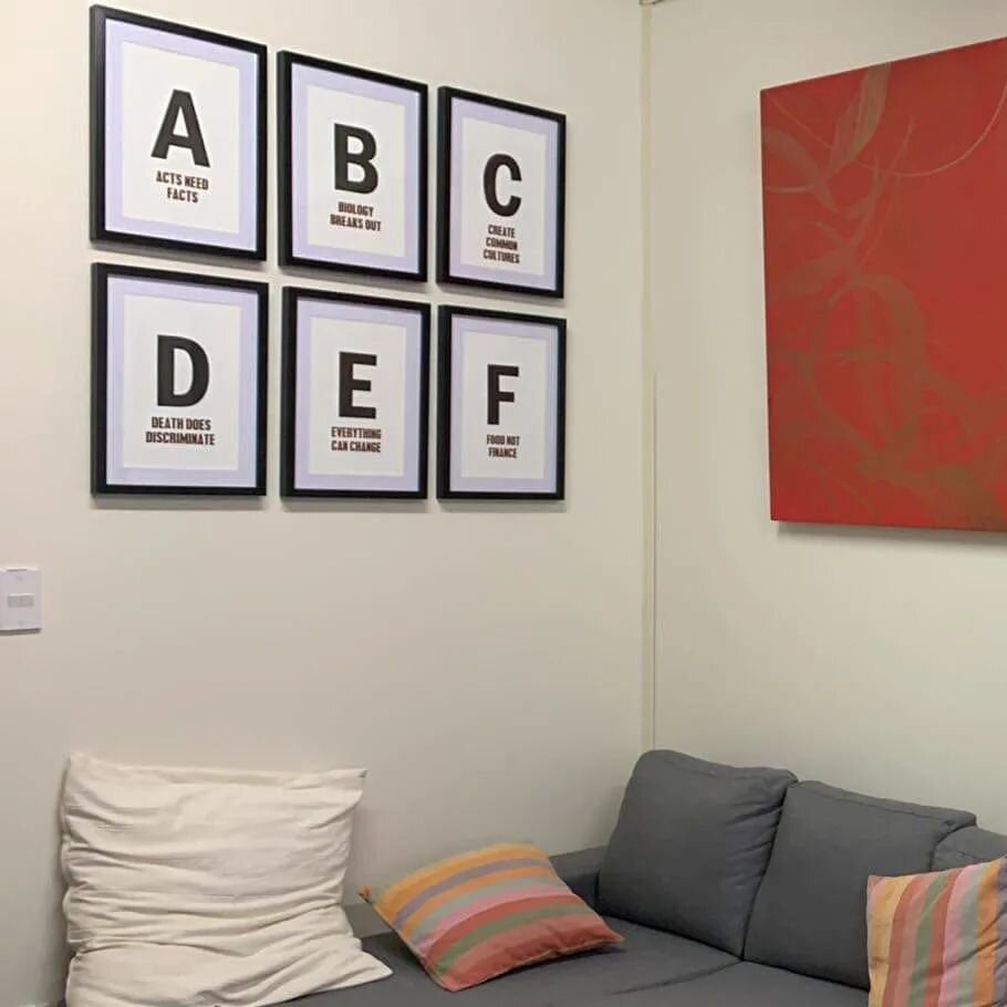 The Lockdown Alphabet A-F in situ. Link in profile.