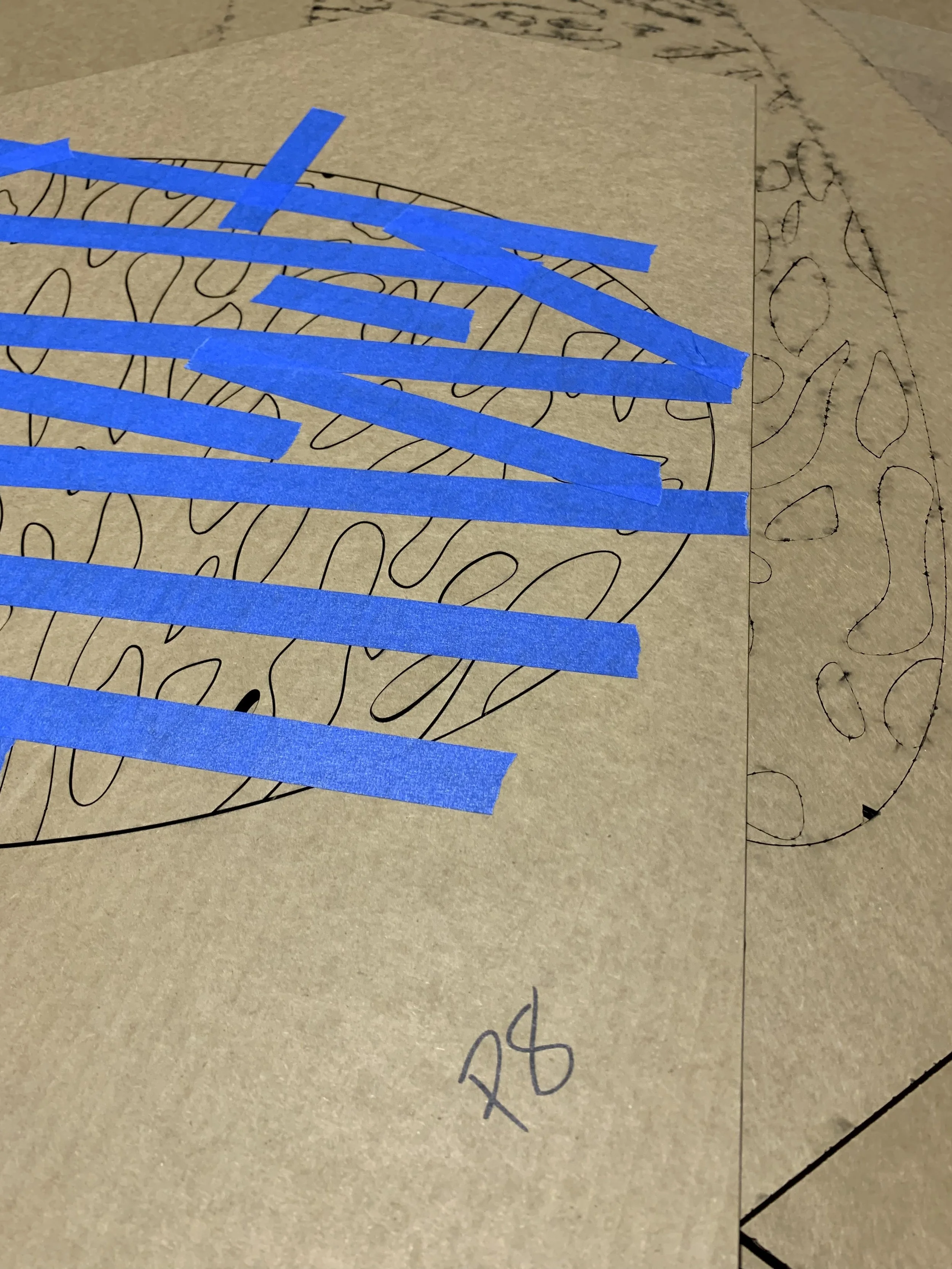 Laser Cut Cardboard for the Canopy!! 