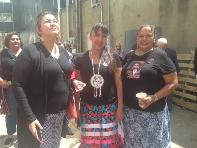 Red Fawn's sisters Loma, Arrow and Wendy traveled to support their sister today.