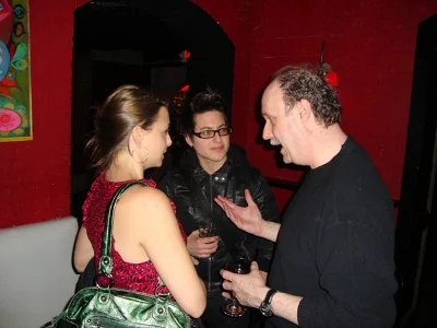 L-R: Mami Wadner, Lauren Veteri, MMF board member Steve Scharf