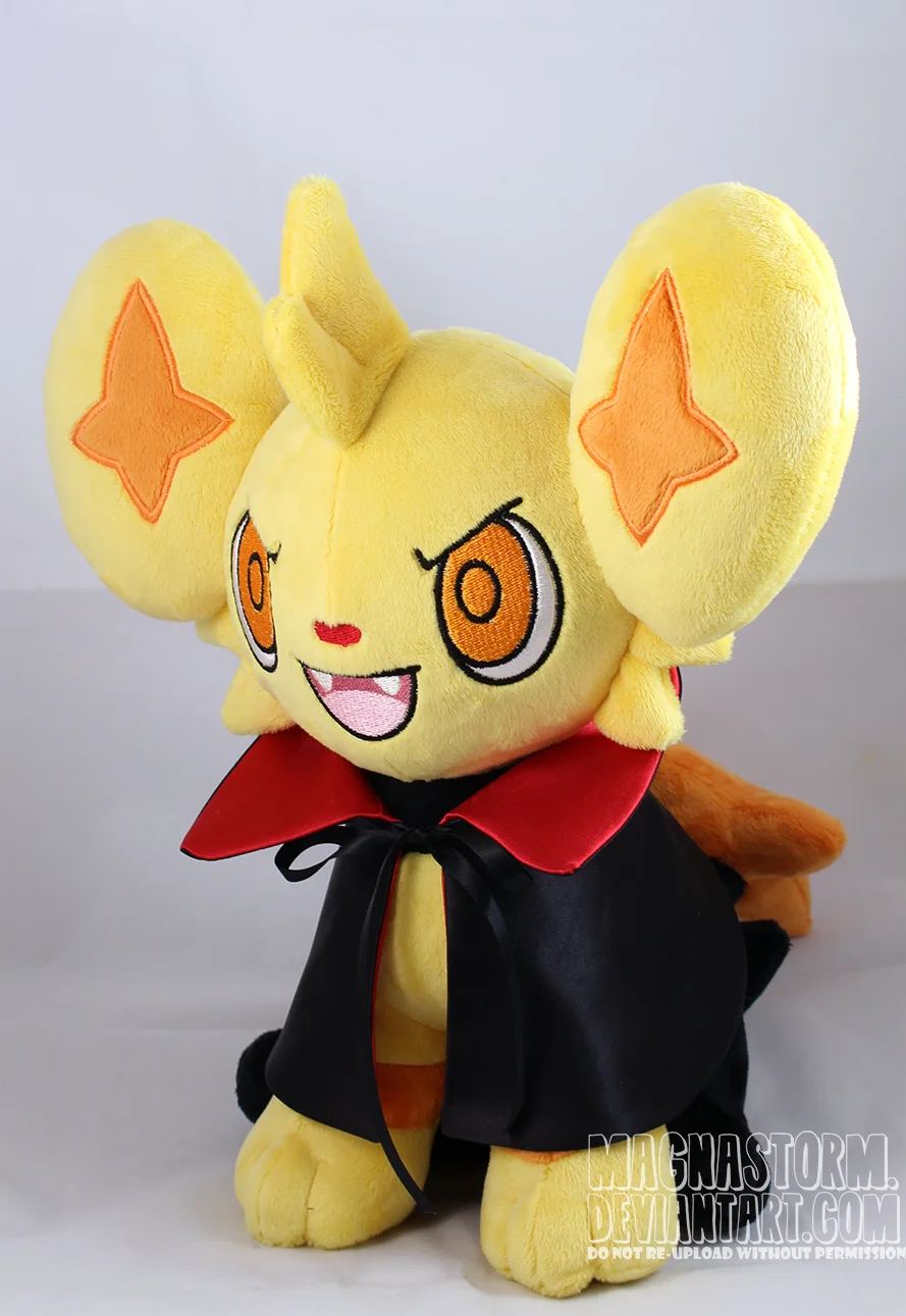 2x Cute Shiny Shinx Plush Doll – 14cm Pokemon Style Toy Figure (Multicolor)