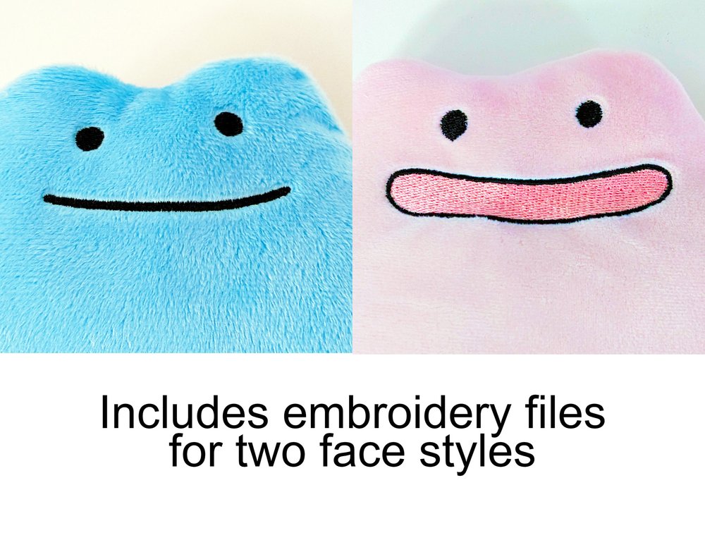 Ditto Pokemon sewing pattern PDF DIY plush toy — plushiluv