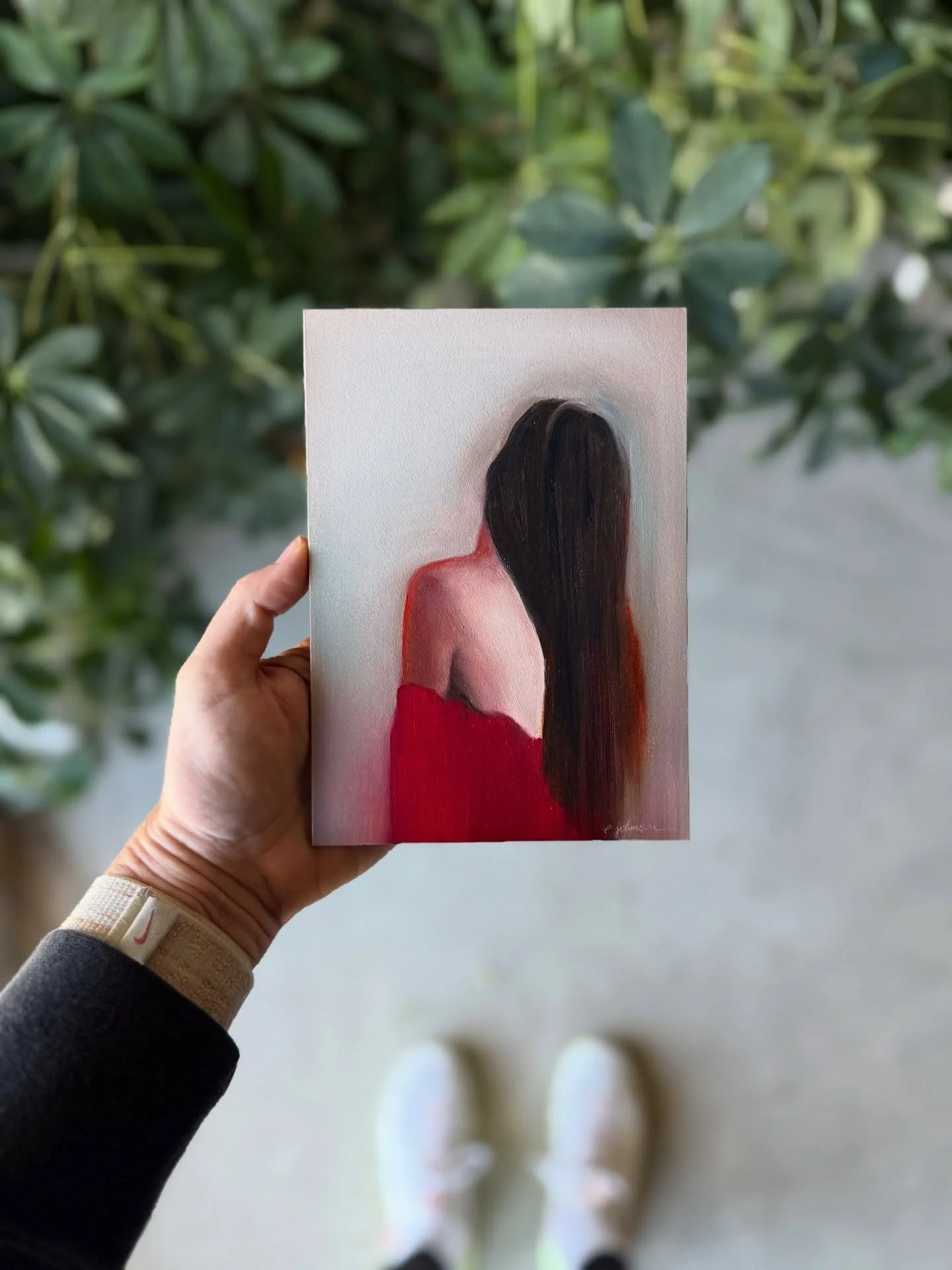 A little 5&rdquo;x7&rdquo; figure study. Coming soon to Blue Gallery! #figurepainting #oilpainting #artwork