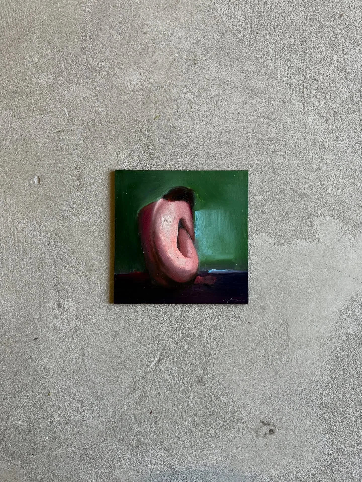 Another little 6&rdquo; x 6&rdquo; figure painting that will be available soon at Blue Gallery! #figurepainting #giveart #artful