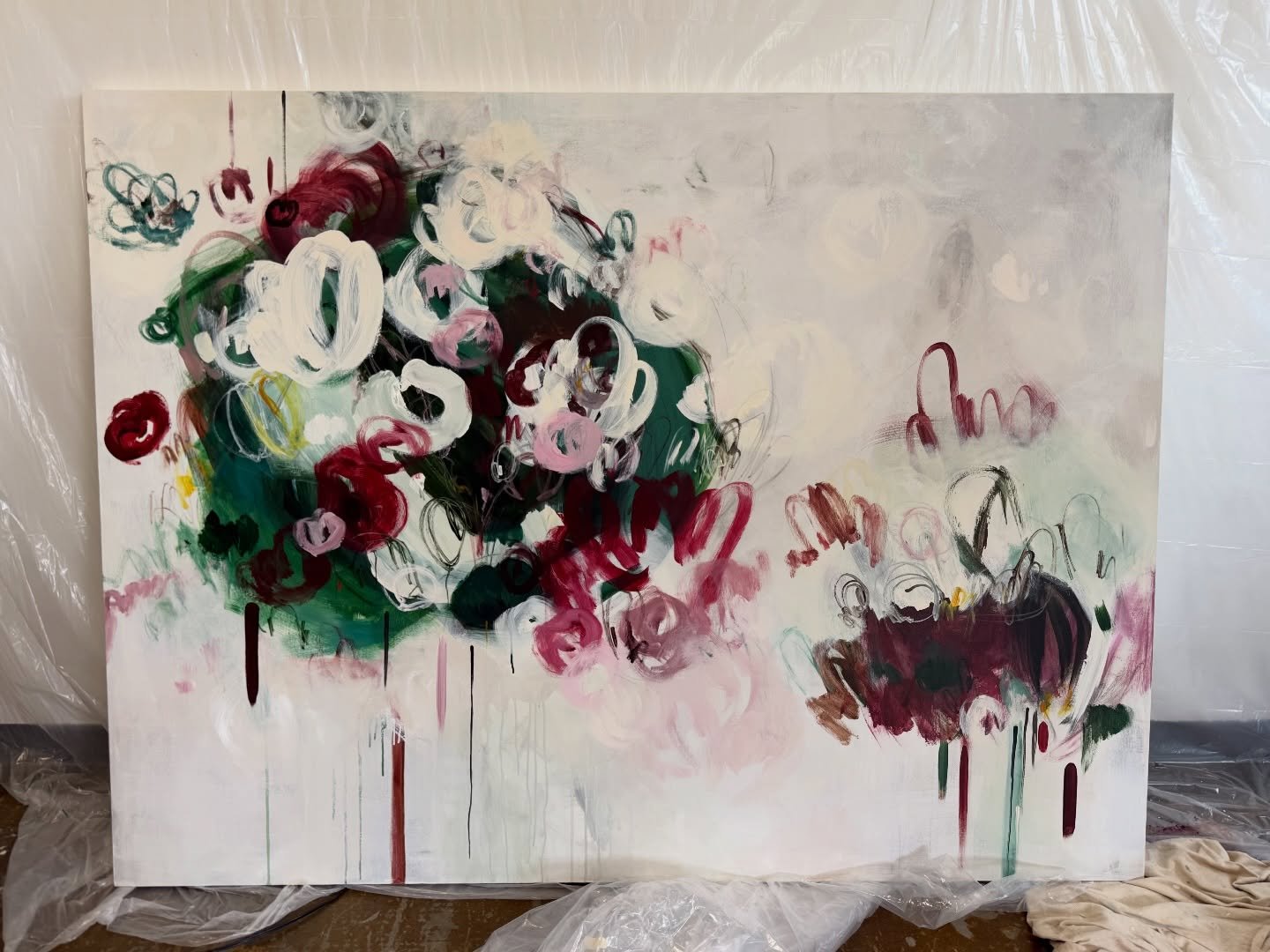 &ldquo;Astral Meadow&rdquo; // 72&rdquo; x 54&rdquo; // acrylic on canvas ✨ 🌸 Available @bluegallerykc in my upcoming show June 4th!