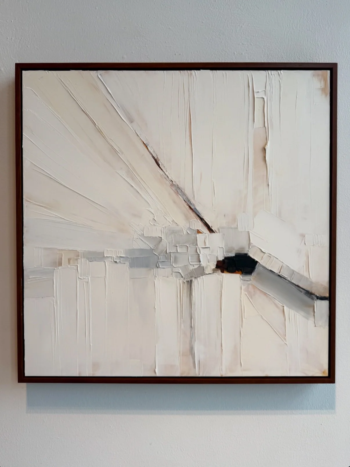 &ldquo;Quiet Expanse I &amp; II&rdquo; // oil + wax on panel // 31.5&rdquo; x 31.5&rdquo; framed.  Available @bluegallerykc