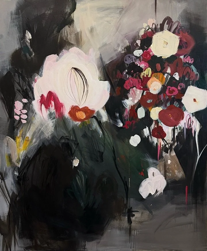 &ldquo;Moon Garden&rdquo; // 48&rdquo; x 60&rdquo; // acrylic on canvas. Available @bluegallerykc in my Facets of Nature exhibition, up through August 1
