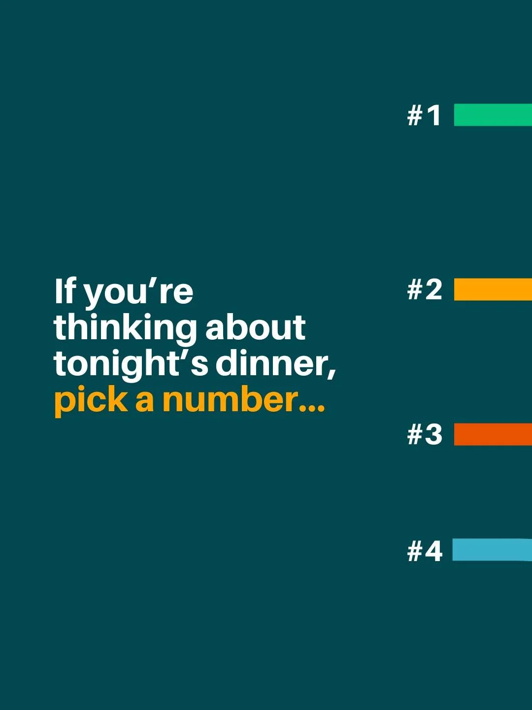 Don&rsquo;t have dinner plans? 🤔

Pick a number and follow it to find what you&rsquo;re eating next.

💡Did you know that you can make Drift at home? Drop by our shop (or one of our local retailers) to buy your fave Drift groceries for easy lunches 