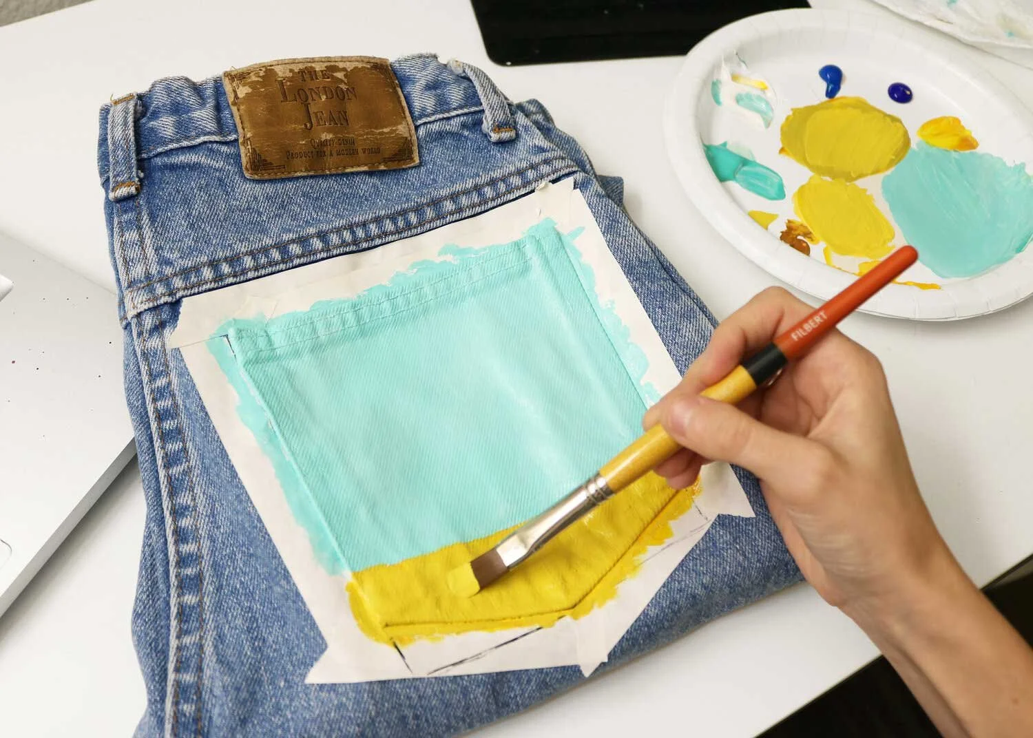 How to Paint On Jeans (5 steps with pictures) Kessler Ramirez Art & Travel