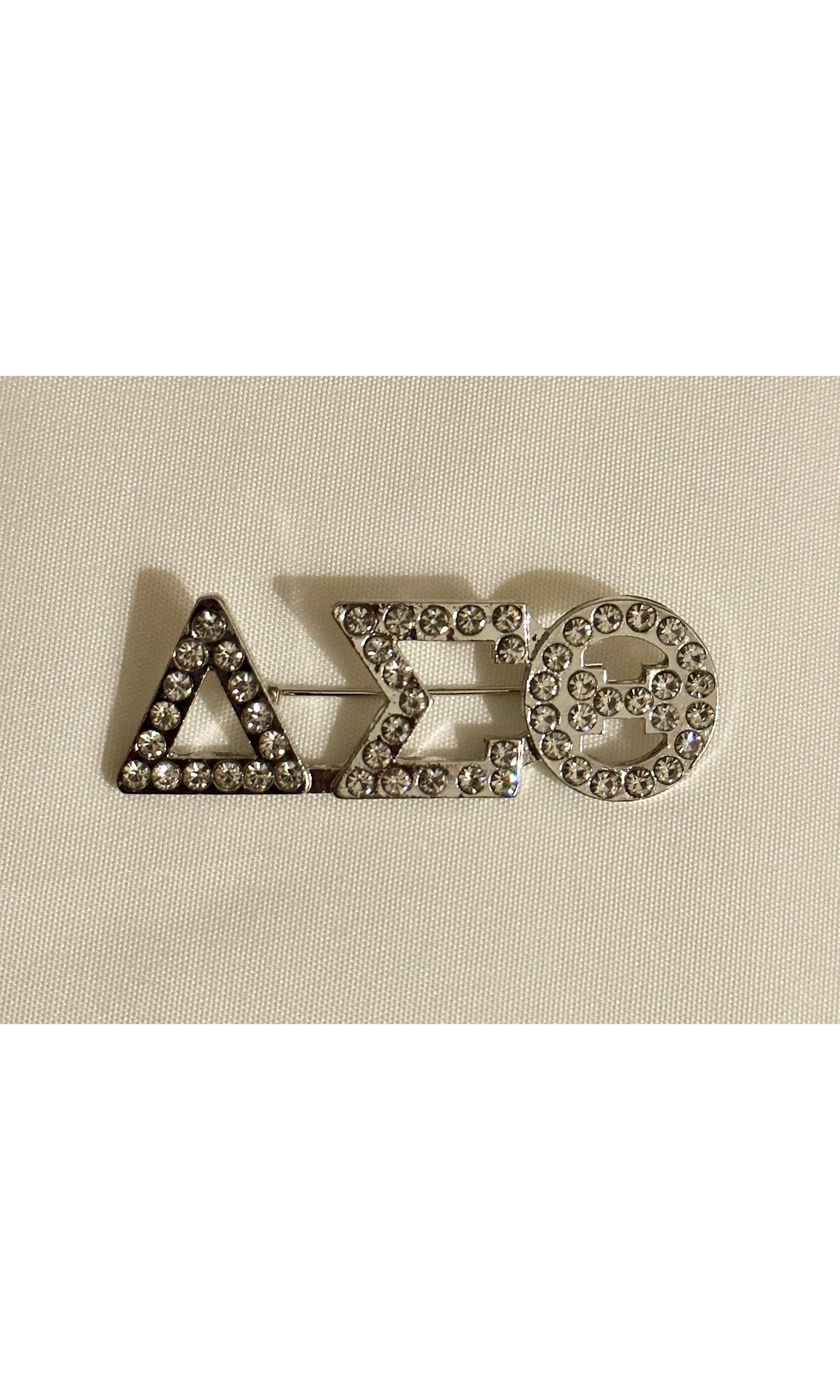 Crystal Delta Greek Letters PIn