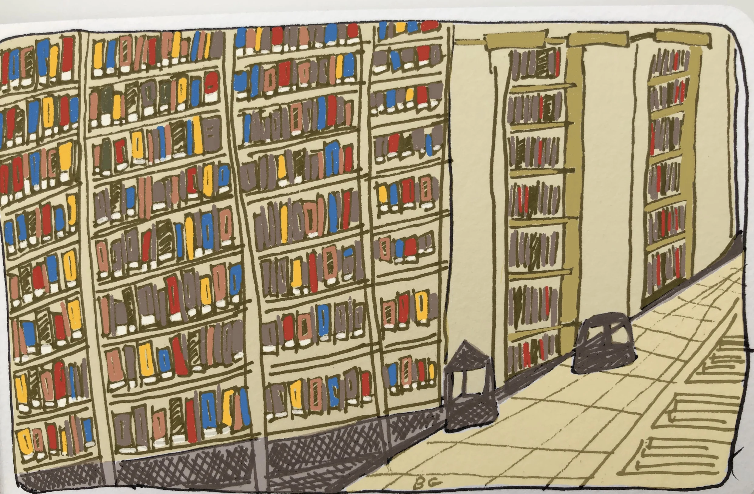 Book stacks
