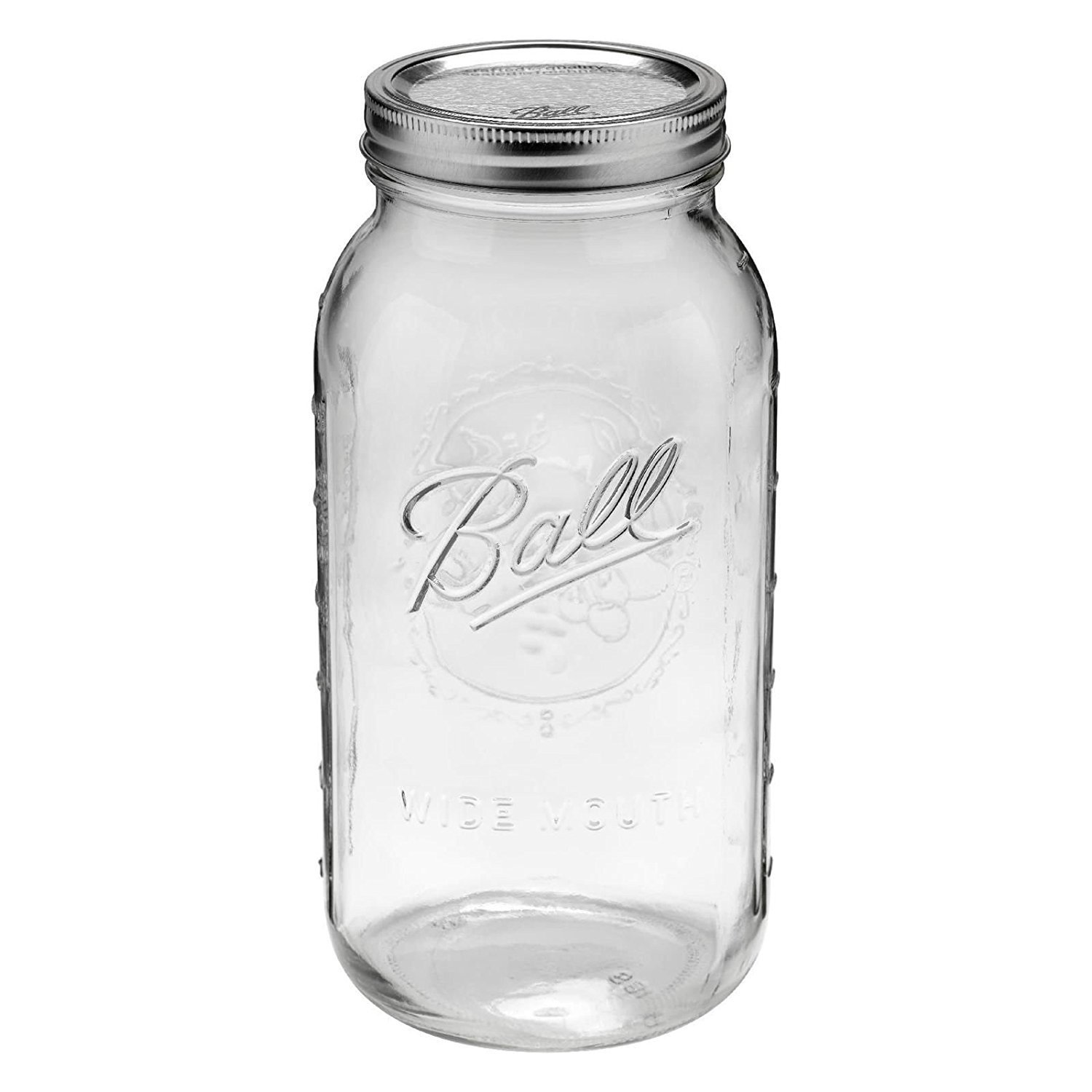 2 Liter Glass Mason Jar