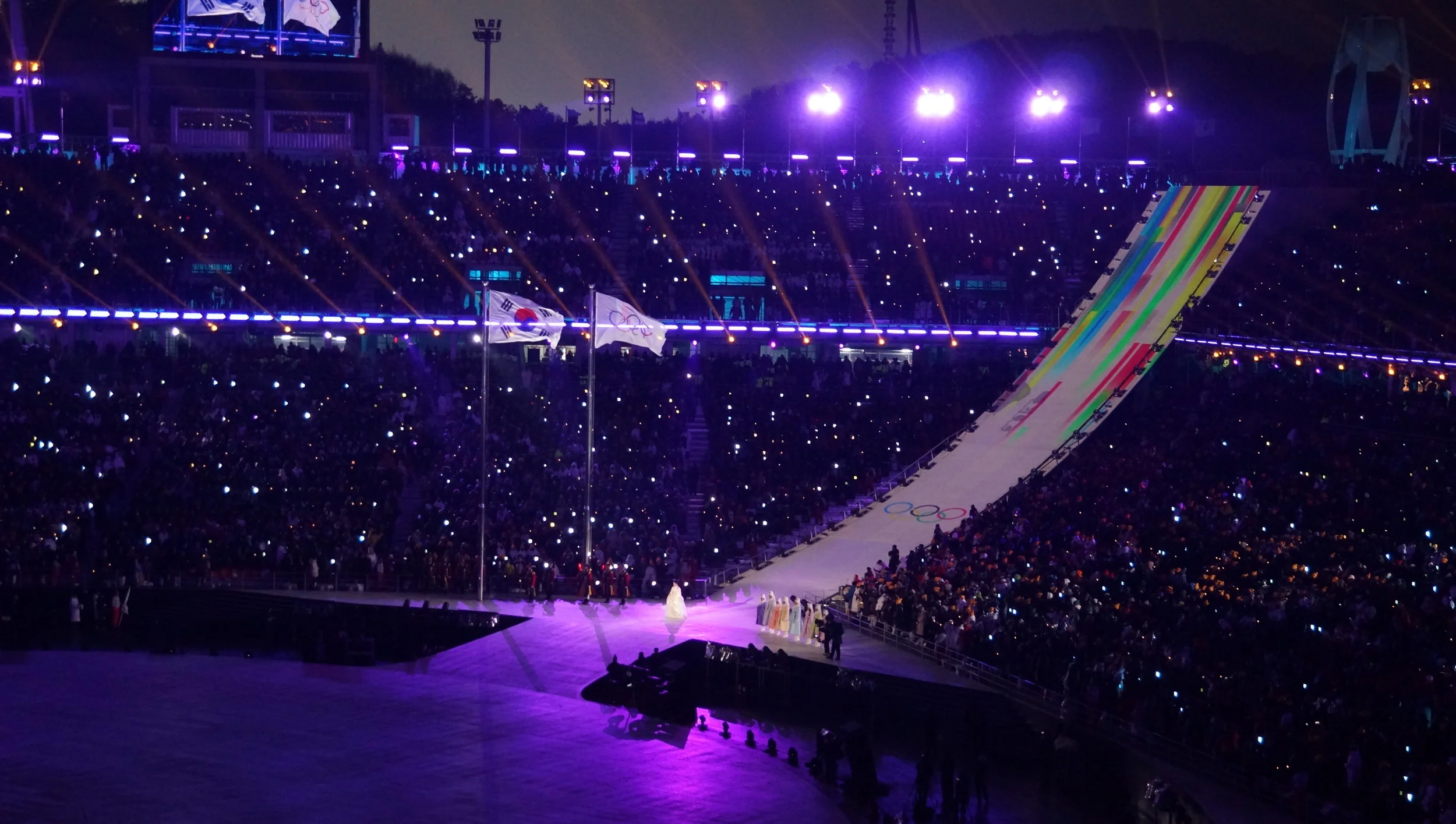 Opening Ceremony - Olympic Ramp to Torch