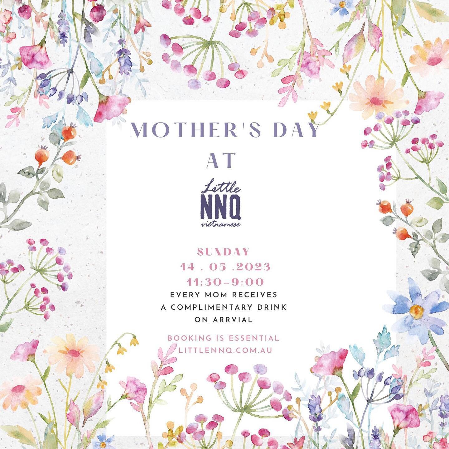 &bull; MOTHER's DAY &bull;

Treat your mum with her favorite Vietnamese feast and drinks. 

Booking is essential
