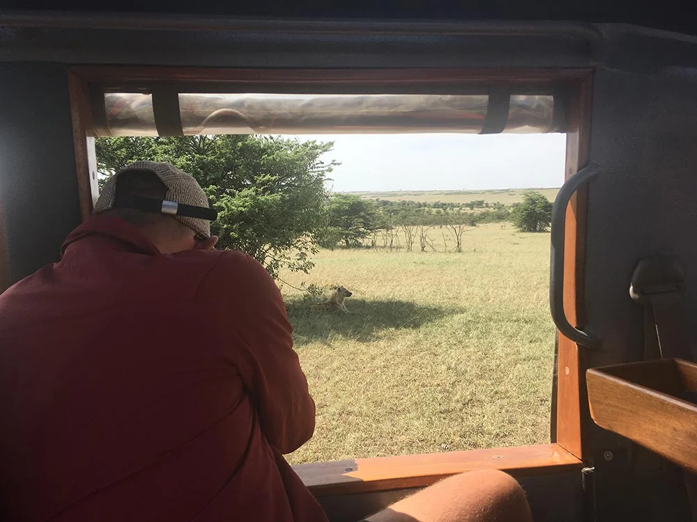 There were heaps of safari cars parked around the lions, but all other animals we saw, it was just us.