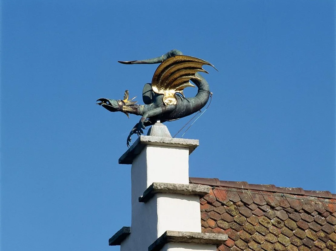 Der sagenumwobene Lenzburger Giebeldrache, Schloss Lenzburg, (c) Museum Aargau