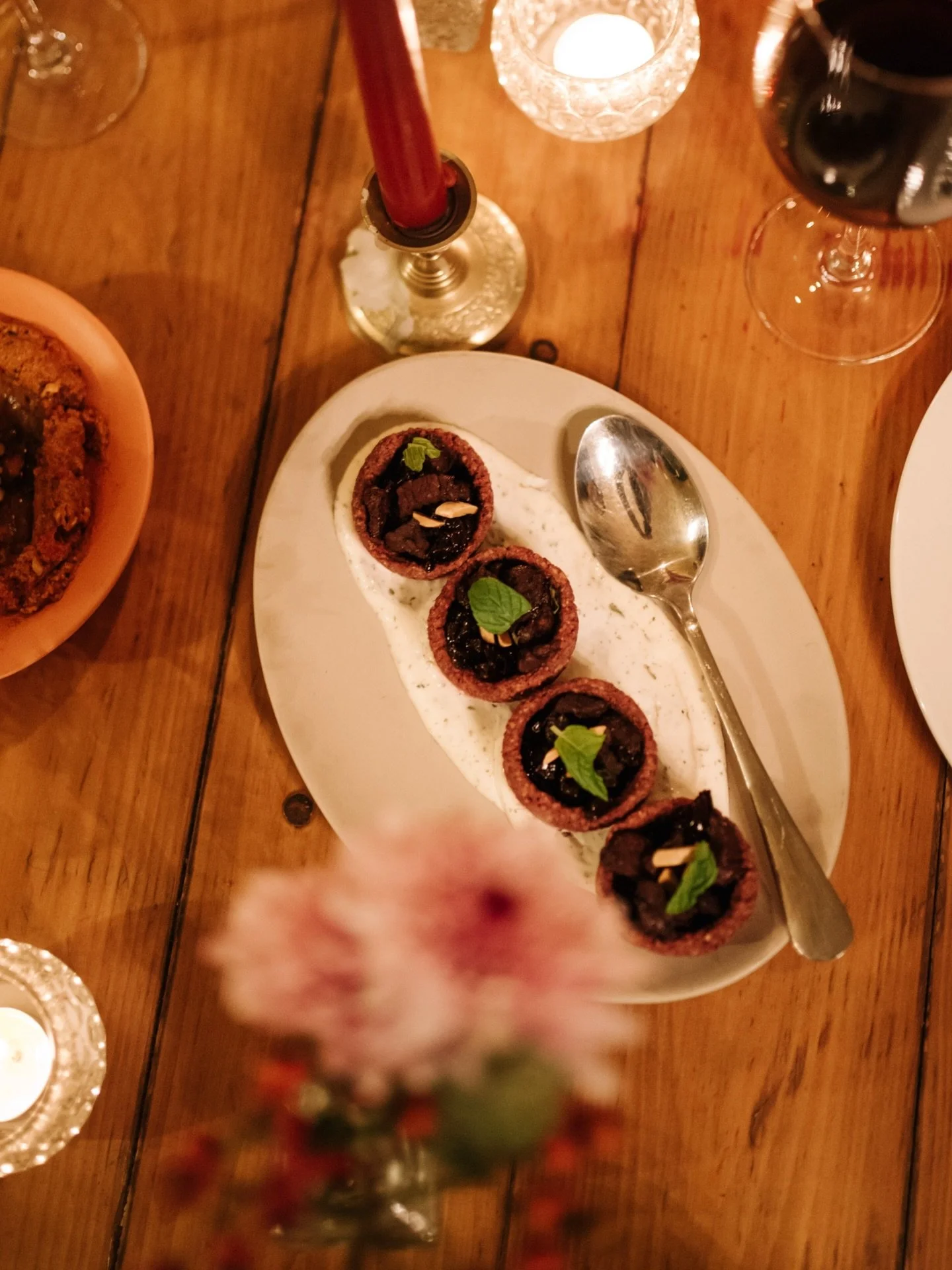 One of house favourites: Kebbe Karaz, made with beef fillet, yogurt and home-made sour cherry jam.