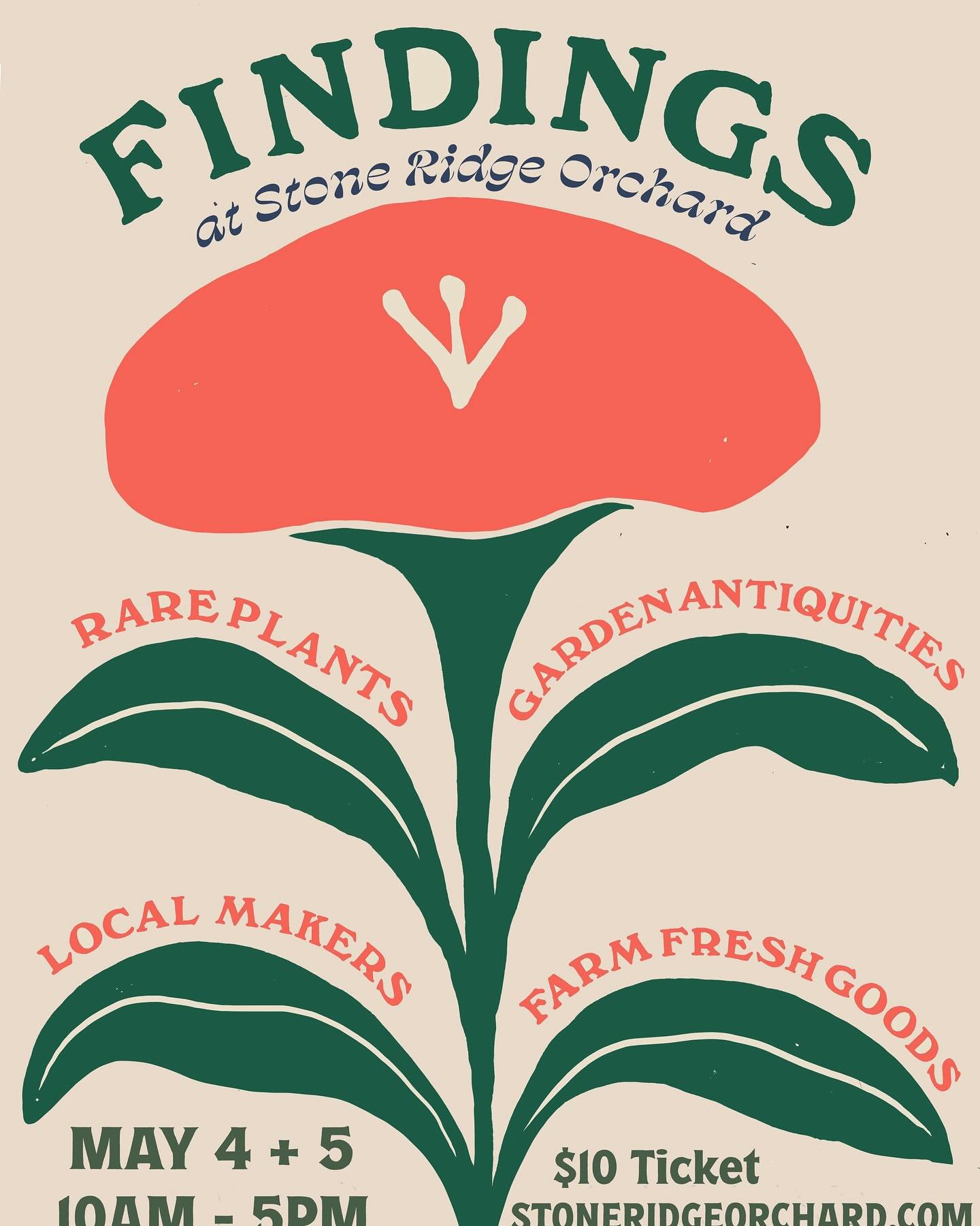 BIG NEWS!🌸 Our first market of the season is next weekend! Join us for FINDINGS at the Stone Ridge Orchard | May 4 + 5 | 10am-5pm!

We&rsquo;ll be joining a wonderful group of makers, farmers, and antique dealers for a weekend in the blossoming orch