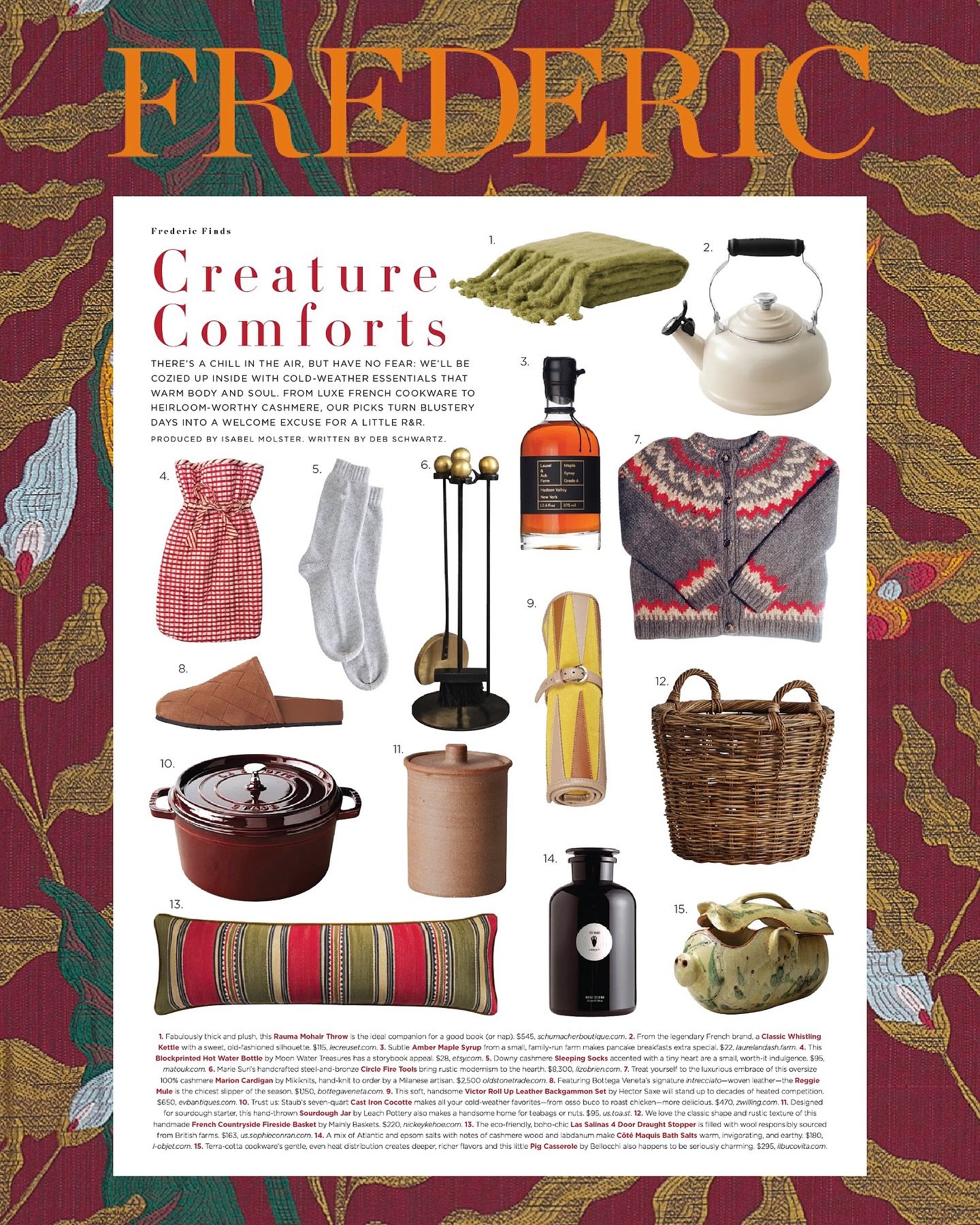 Pinch us! We&rsquo;re so excited to see our Laurel &amp; Ash Farm Amber Rich Maple Syrup featured in @fredericmagazine.🍁

A heartfelt thank you to the Frederic team for including us in &lsquo;Creature Comforts&rsquo; among so many incredible brands 