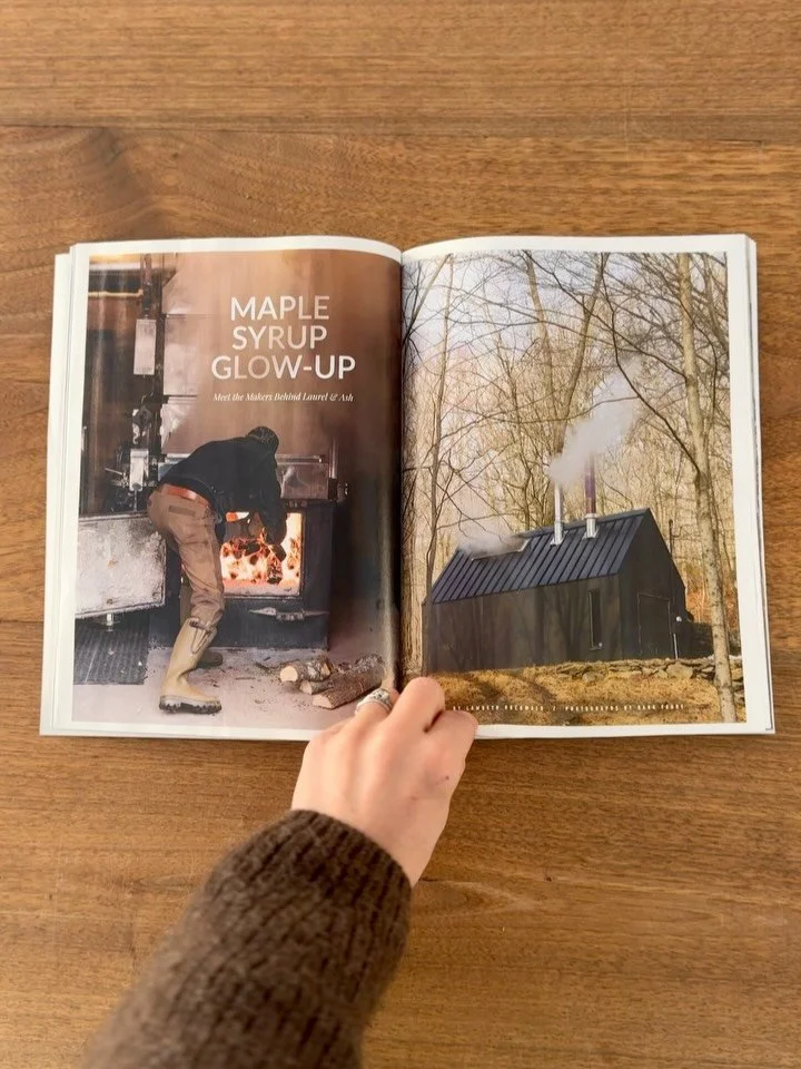 A sweet little glow-up.🍁

Thank you to @dutchessmagazine for featuring Laurel &amp; Ash Farm in the latest issue. We&rsquo;re so appreciative of @lambethhochwald for the beautiful story and @ranafaurefiberfoto for capturing the quiet magic of sugari