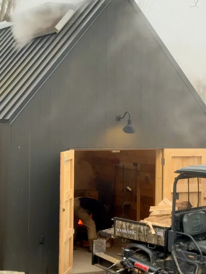 Steaming away into the weekend. 🍁

It was a late start to the season&mdash;and a little nerve-wracking when those early warm days arrived just two weeks in&mdash;but the trees held on and kept the sap flowing. Now we&rsquo;re beginning to see buds f