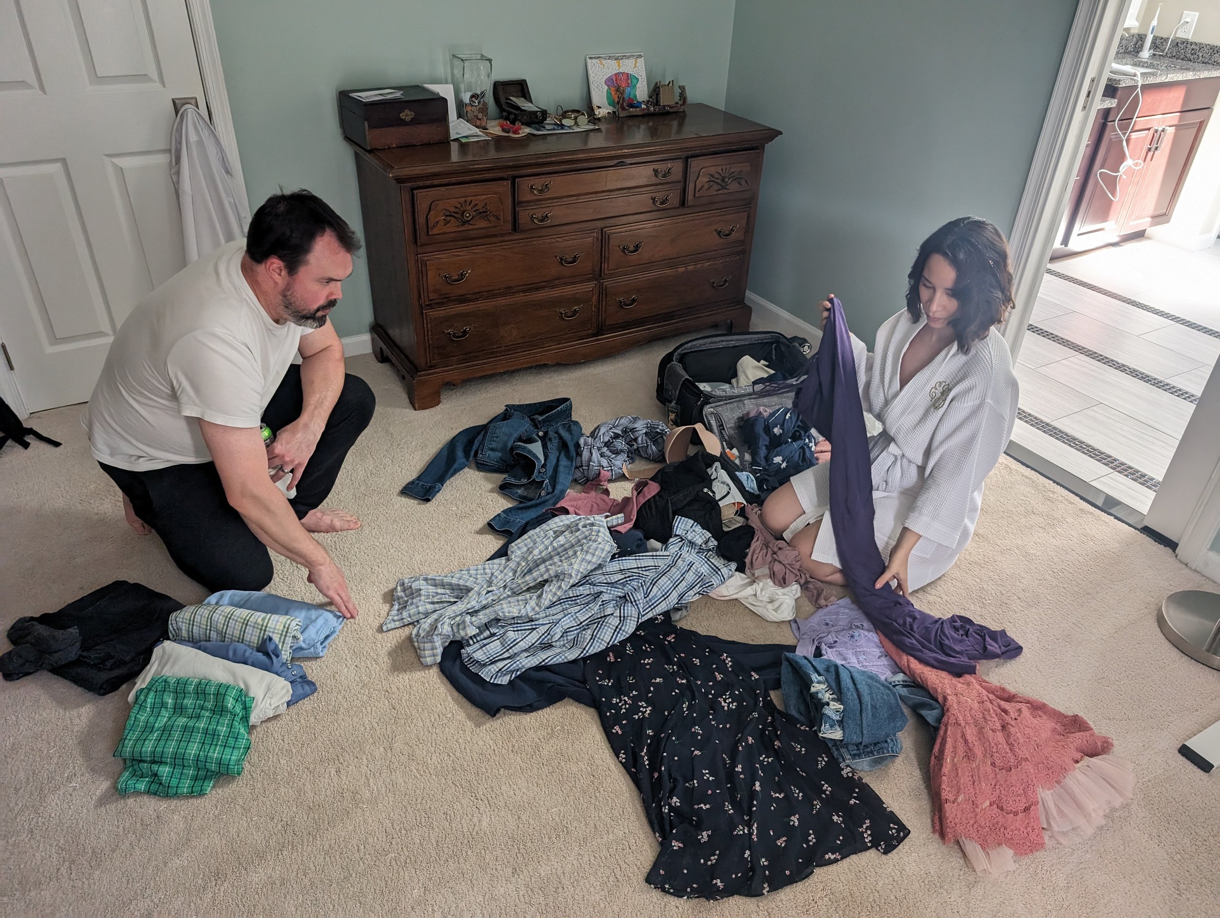  Erica and Mark coordinate costumes 