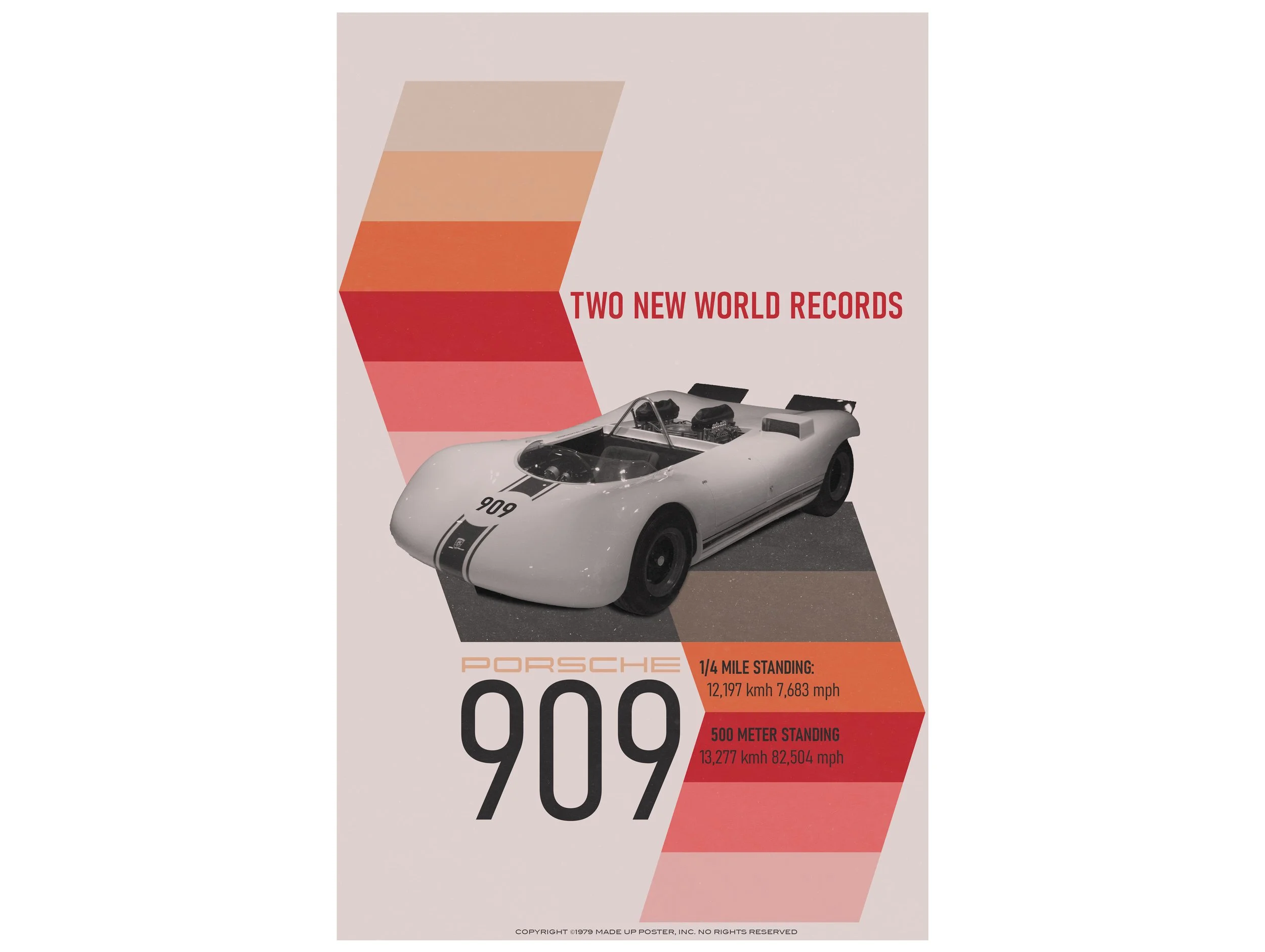  fake poster for a Porsche 909 