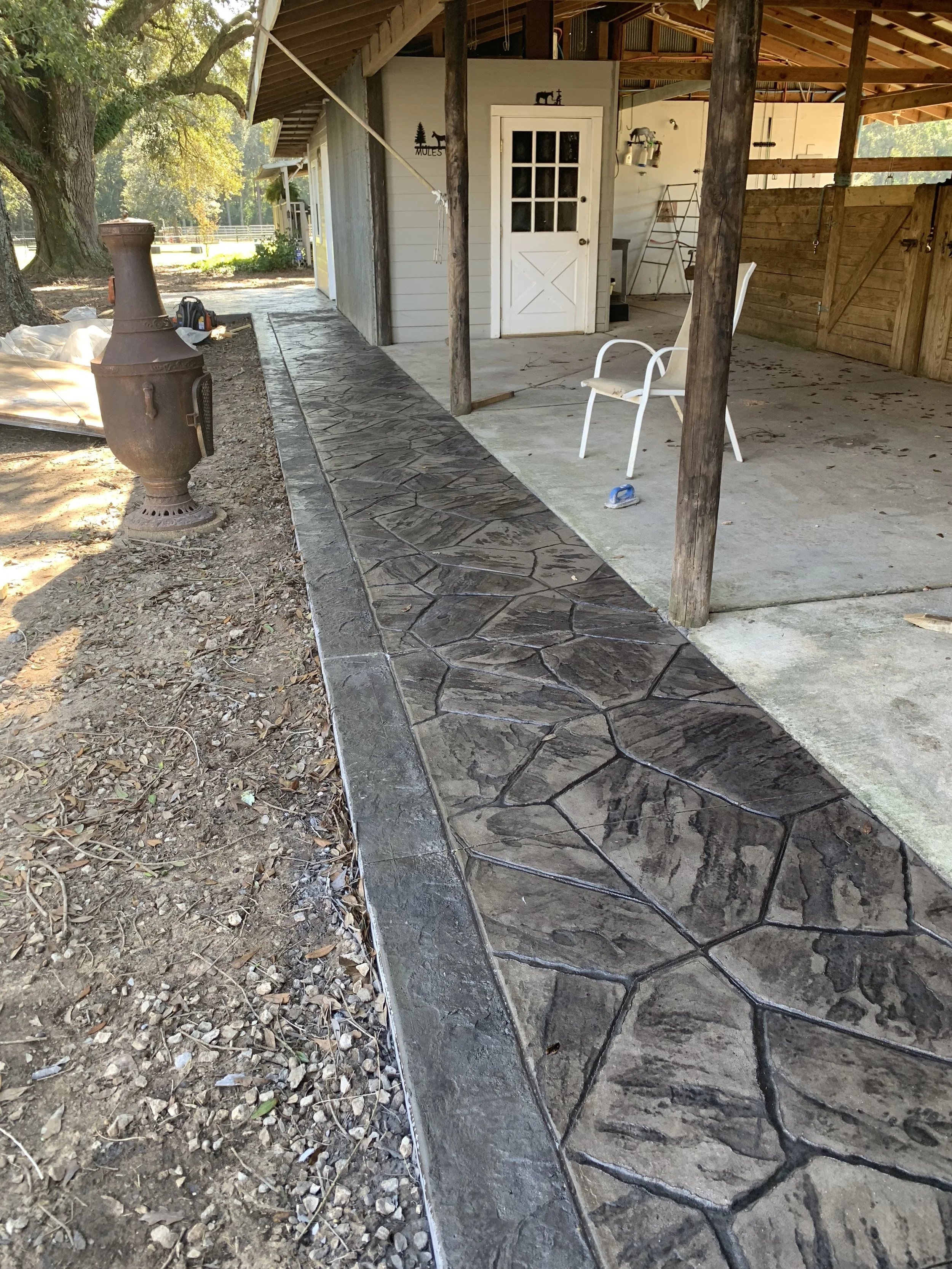 Random Stone Sidewalk - Robertsdale, Alabama