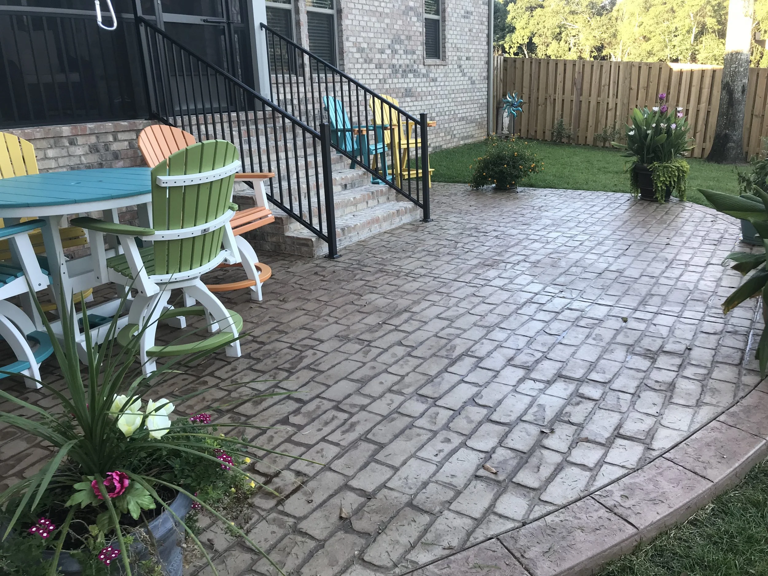 Belgium Block Stamped Concrete Pavers