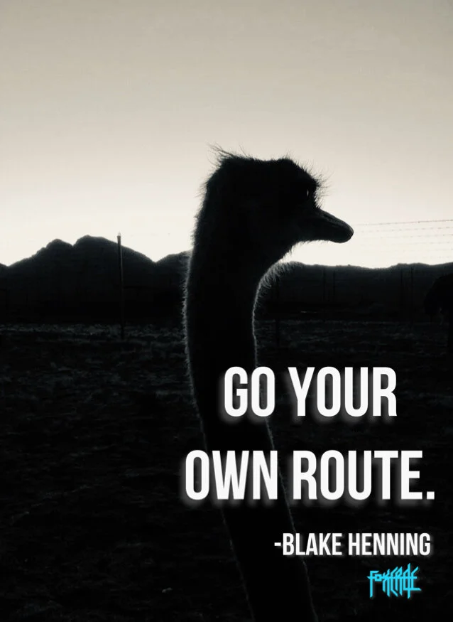 Go Your Own Route.