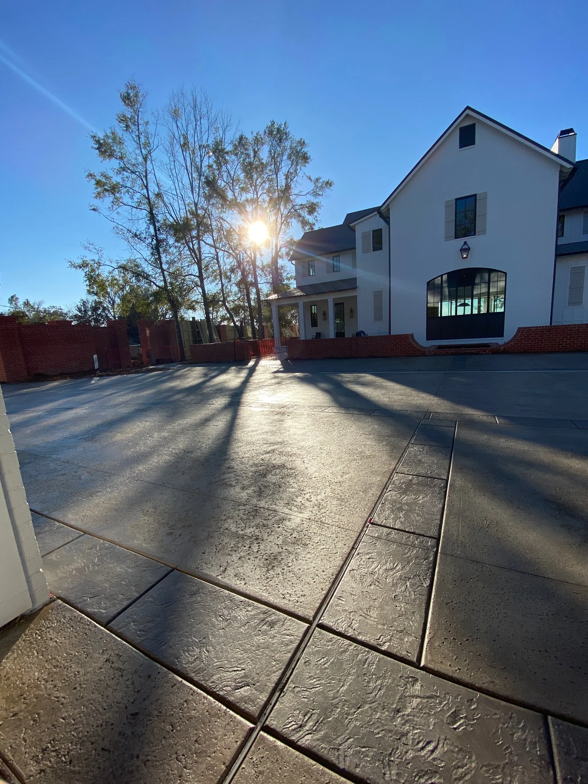 Stamped Concrete Driveway in Daphne, Alabama