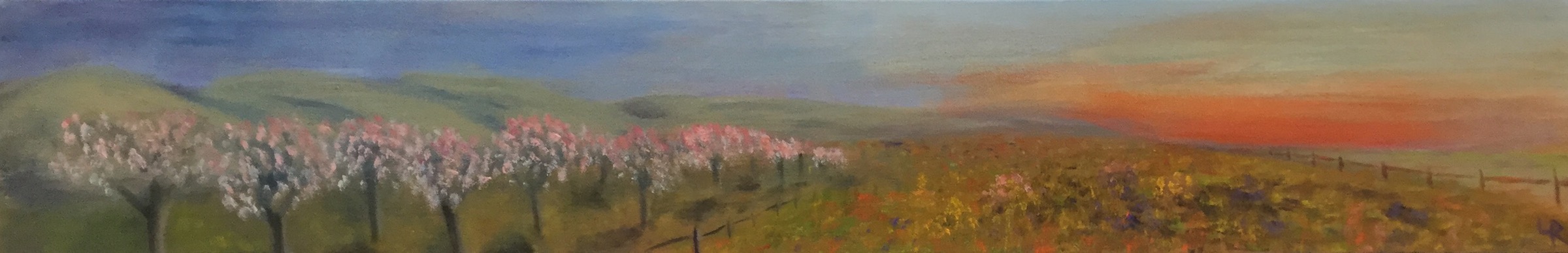   The promise of apples   36” x 6”   Sold  
